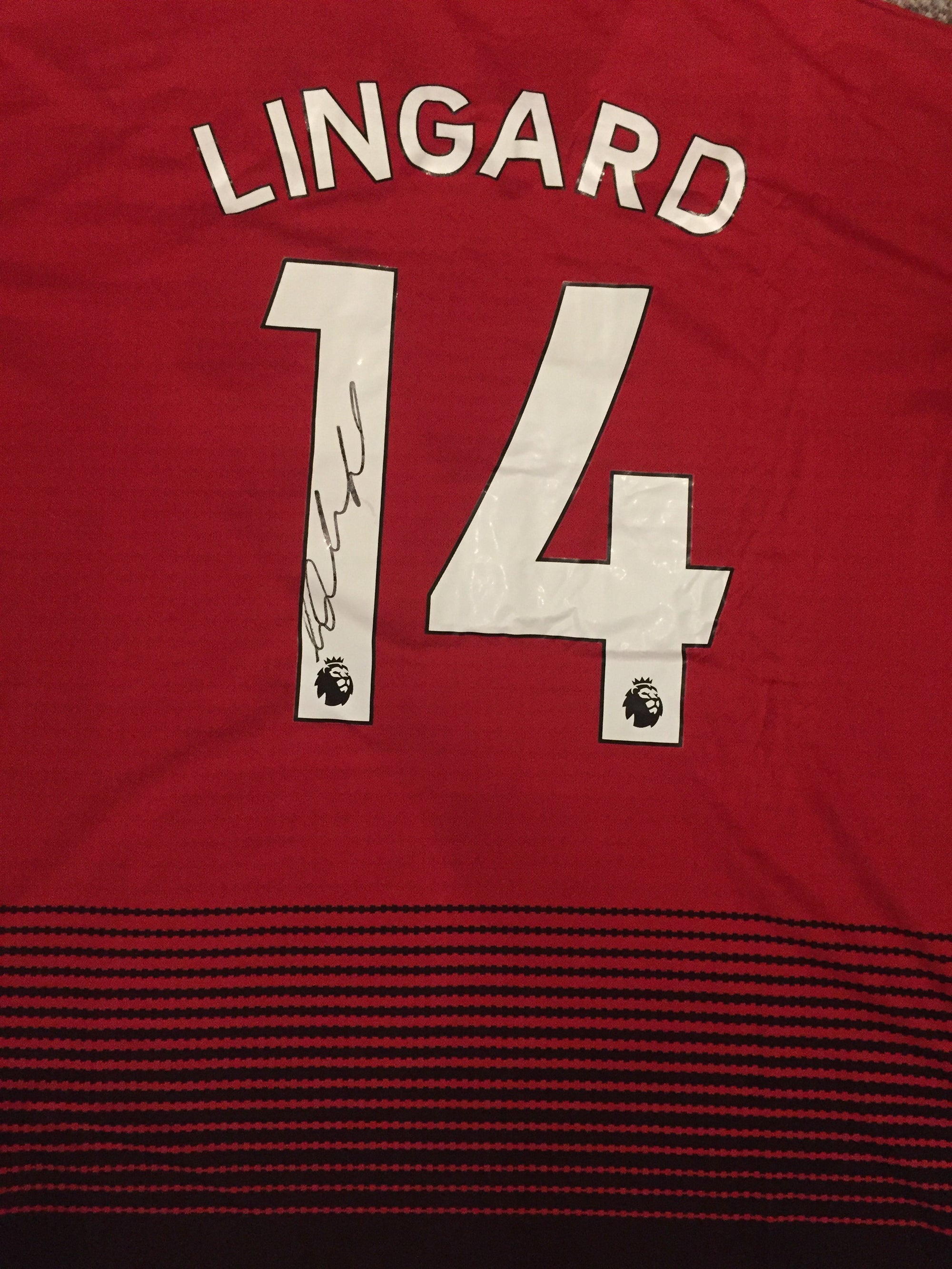 JESSE LINGARD - SIGNERT DRAKT MED EKTEHETSBEVIS/COA