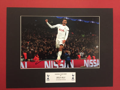 TOTTENHAM - DELE ALLI - SIGNERT BILDE MED EKTEHETSBEVIS/COA
