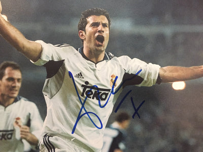 LUIS FIGO - SIGNERT BILDE MED EKTEHETSBEVIS/COA
