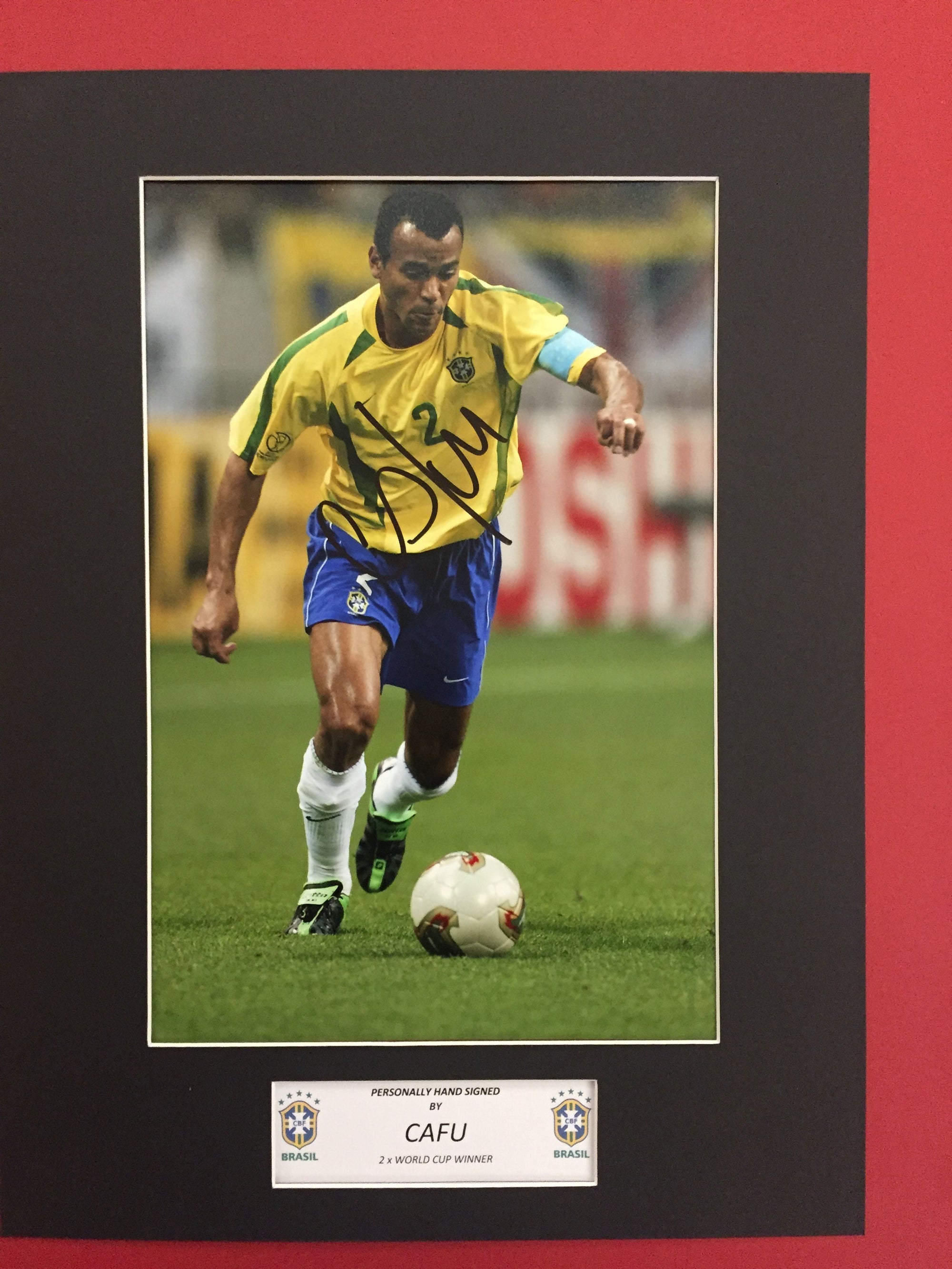 LEGEND - CAFU - SIGNERT BILDE MED EKTEHETSBEVIS/COA
