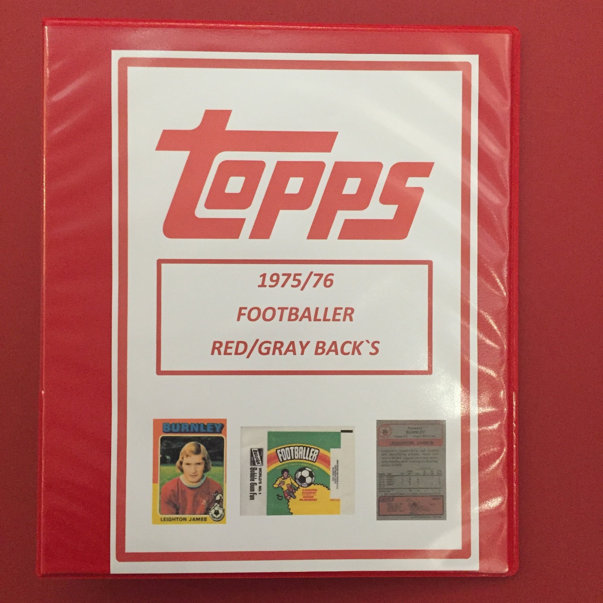 SAMLEPERM FOR TOPPS FOTBALLKORT 1975/76