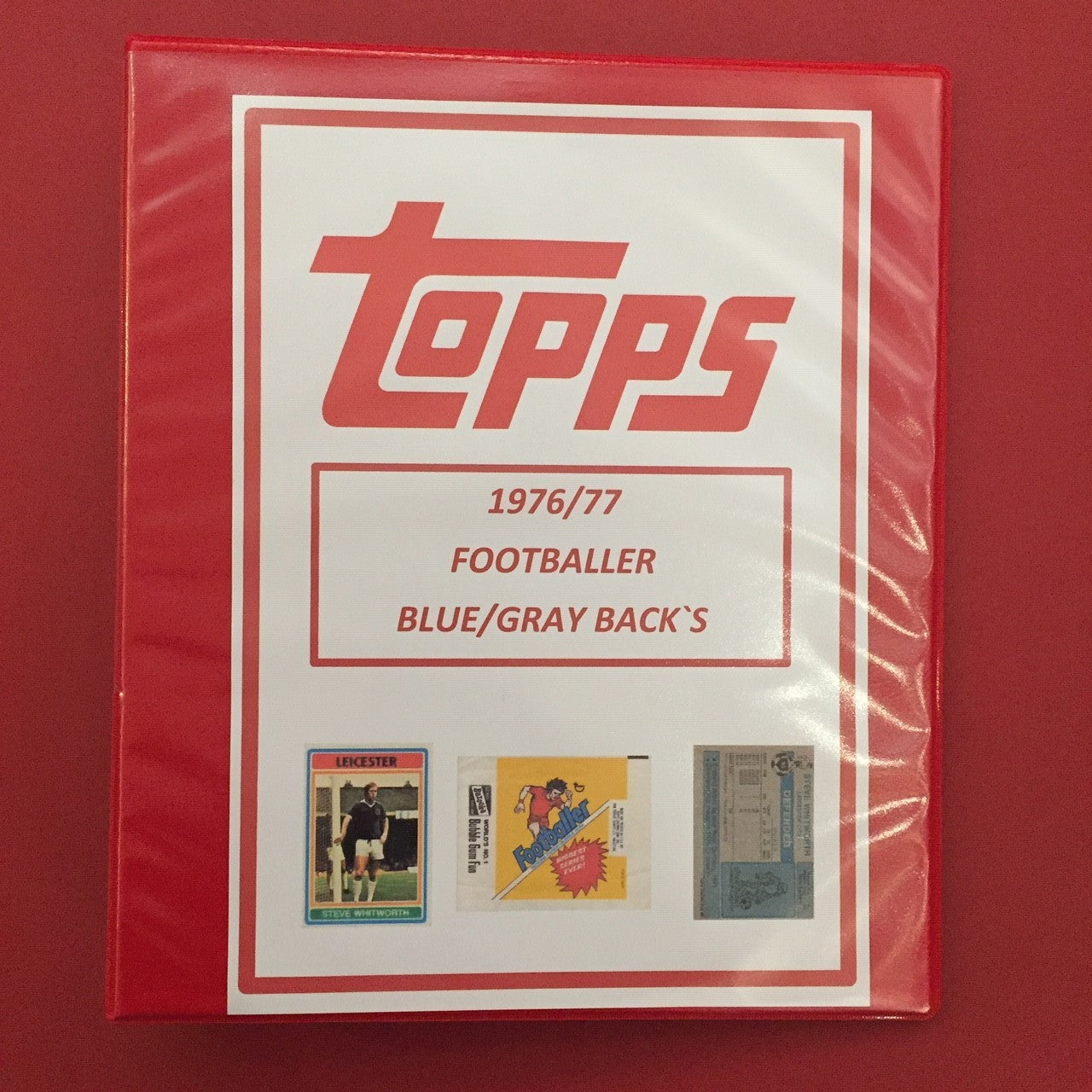 SAMLEPERM FOR TOPPS FOTBALLKORT 1976/77