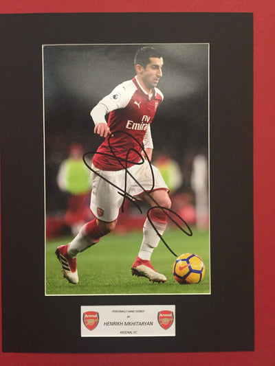 HENRIKH MKHITARYAN -SIGNERT BILDE MED EKTEHETSGARANTI/COA
