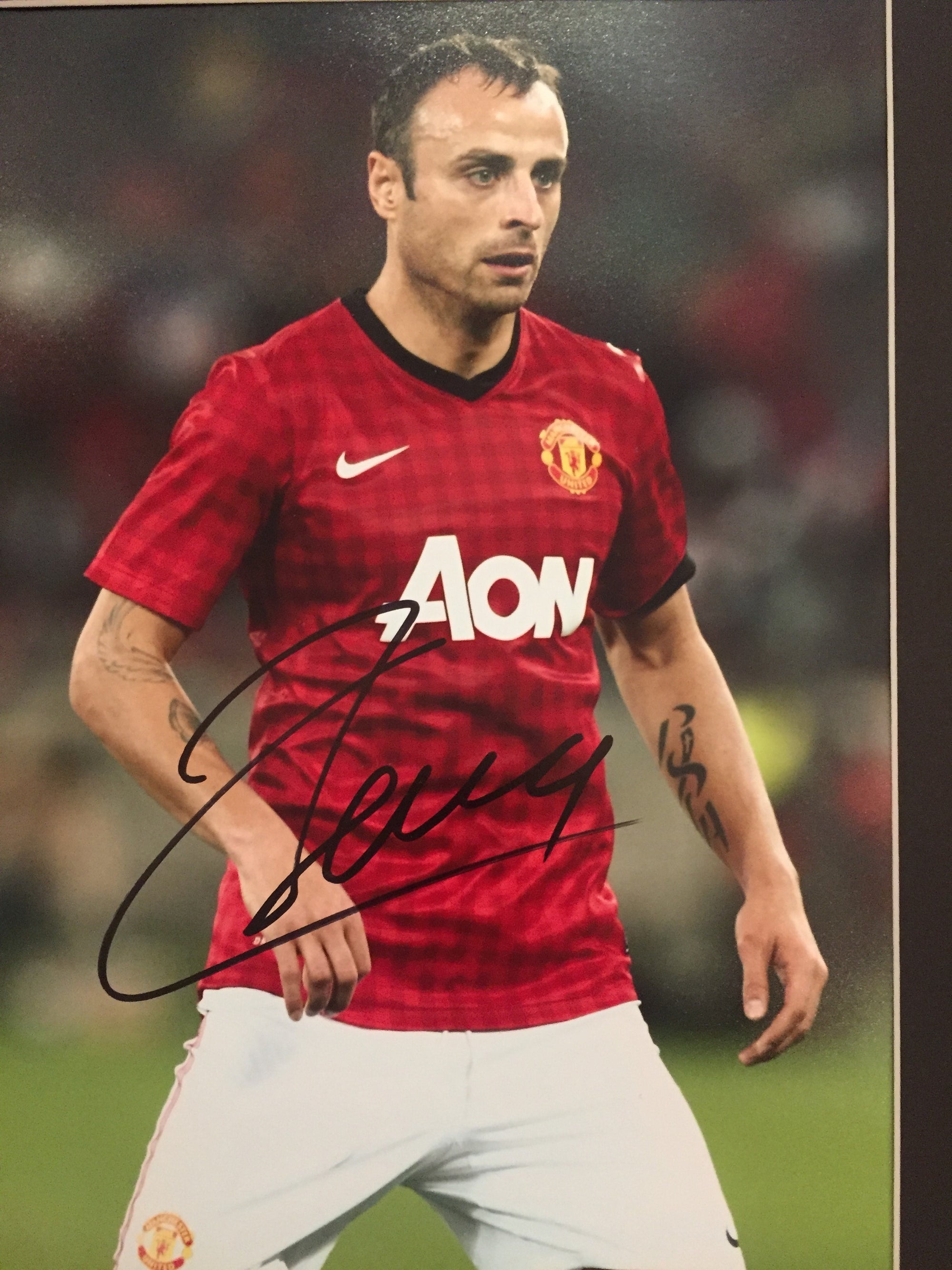 DIMITAR BERBATOV - SIGNERT BILDE MED EKTEHETSBEVIS/COA