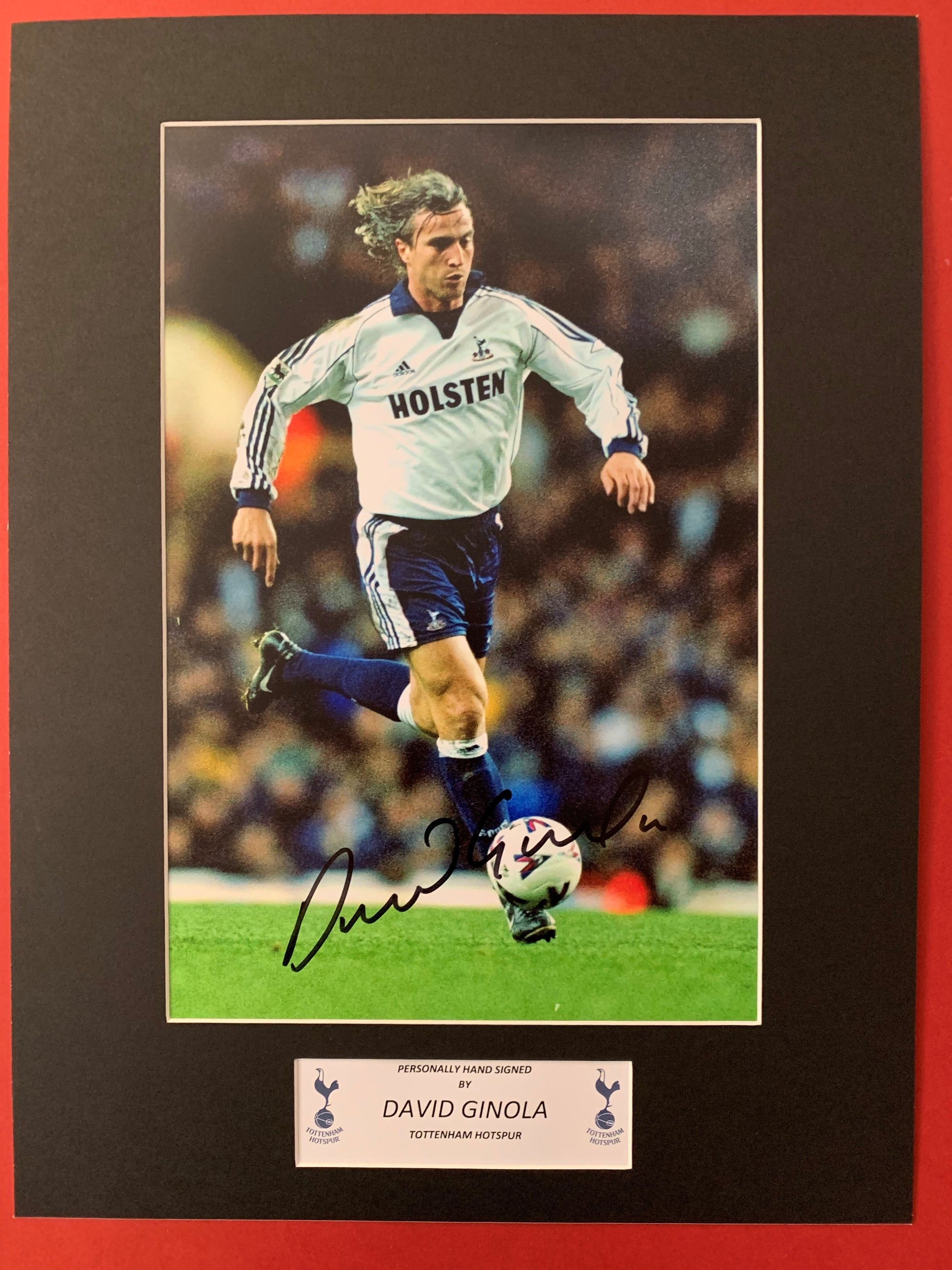 DAVID GINOLA - SIGNERT BILDE MED EKTEHETSBEVIS/COA
