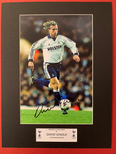 DAVID GINOLA - SIGNERT BILDE MED EKTEHETSBEVIS/COA