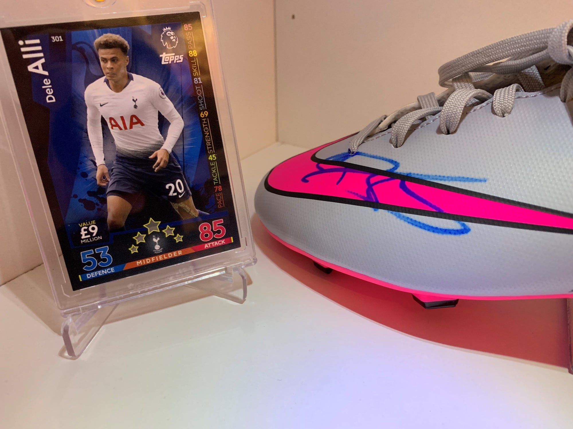 TOTTENHAM - DELE ALLI - SIGNERT SKO - MED EKTEHETSGARANTI/COA
