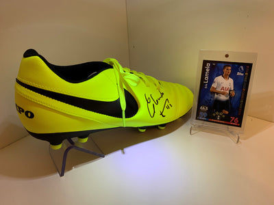 TOTTENHAM - ERIK LAMELA - SIGNERT SKO MED EKTEHETSBEVIS/COA