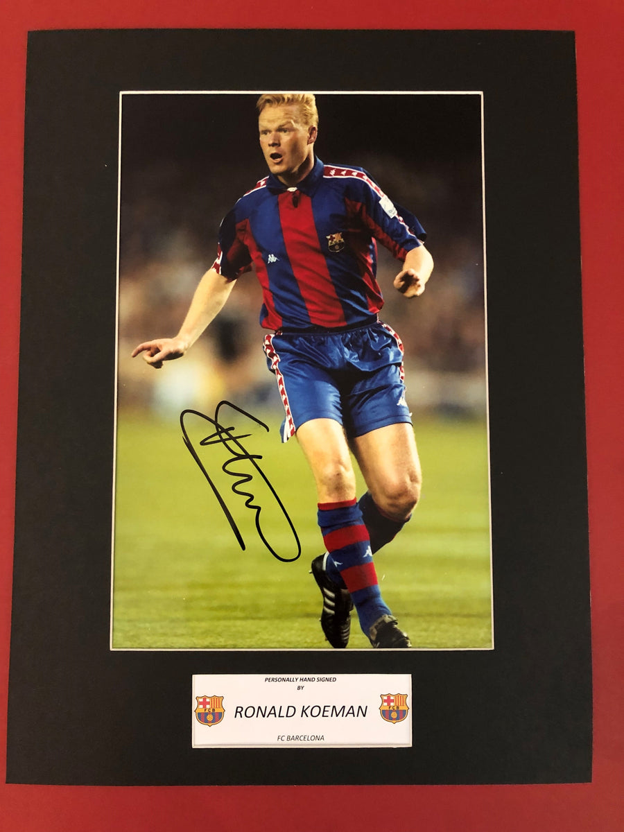 RONALD KOEMAN - SIGNERT BILDE MED EKTEHETSBEVIS/COA