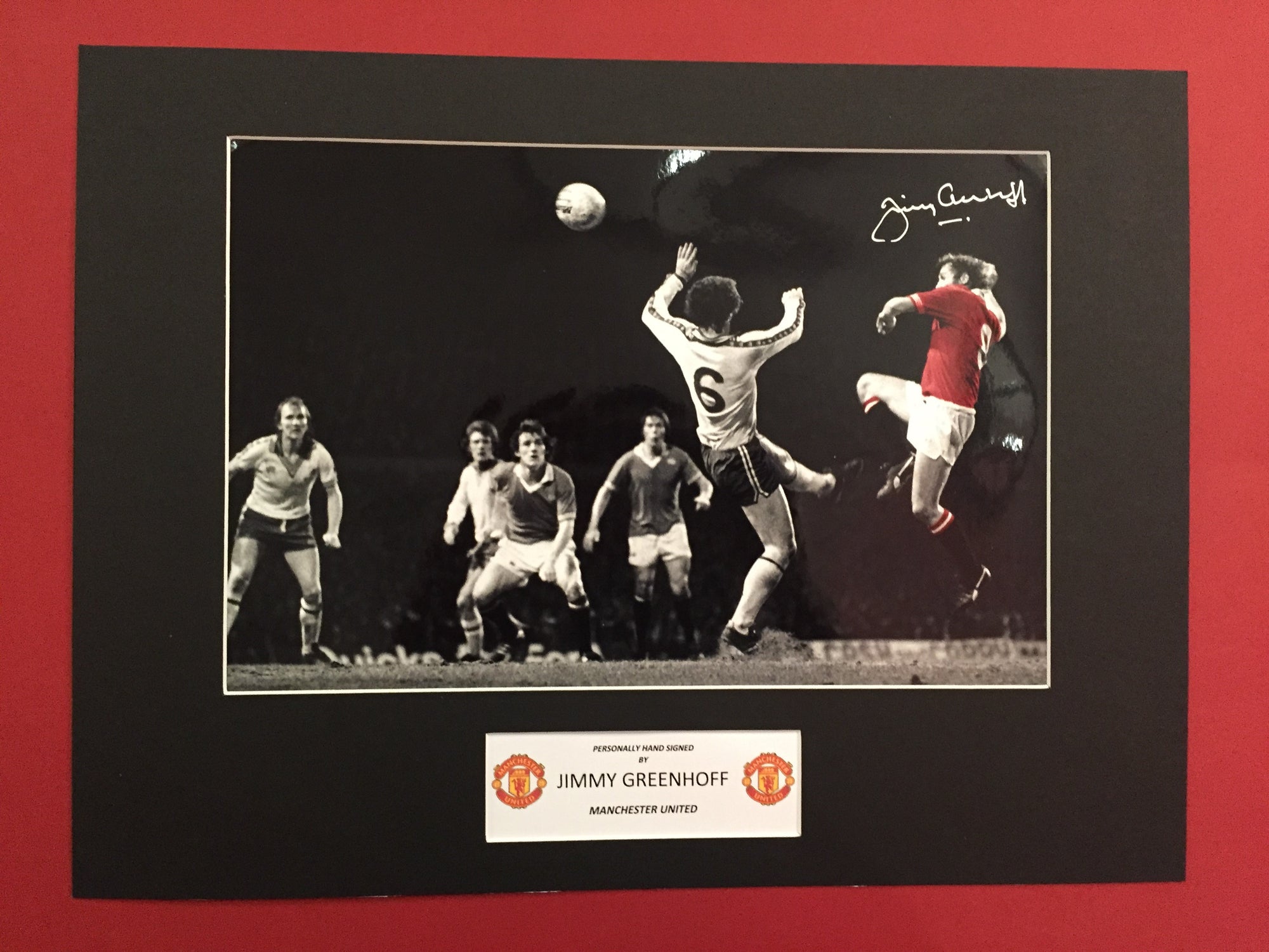 JIMMY GREENHOFF - SIGNERT BILDE MED EKTEHETSBEVIS/COA