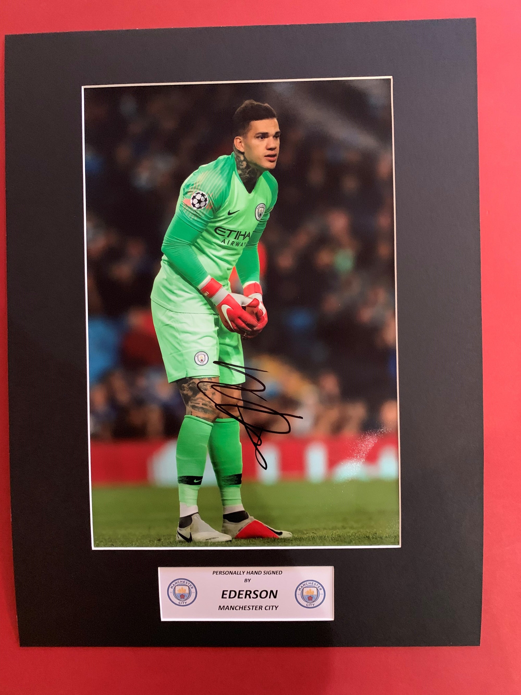 EDERSON - SIGNERT BILDE MED EKTEHETSBEVIS/COA