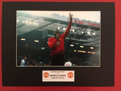 ROMELU LUKAKU - SIGNERT BILDE MED EKTEHETSGARANTI/COA