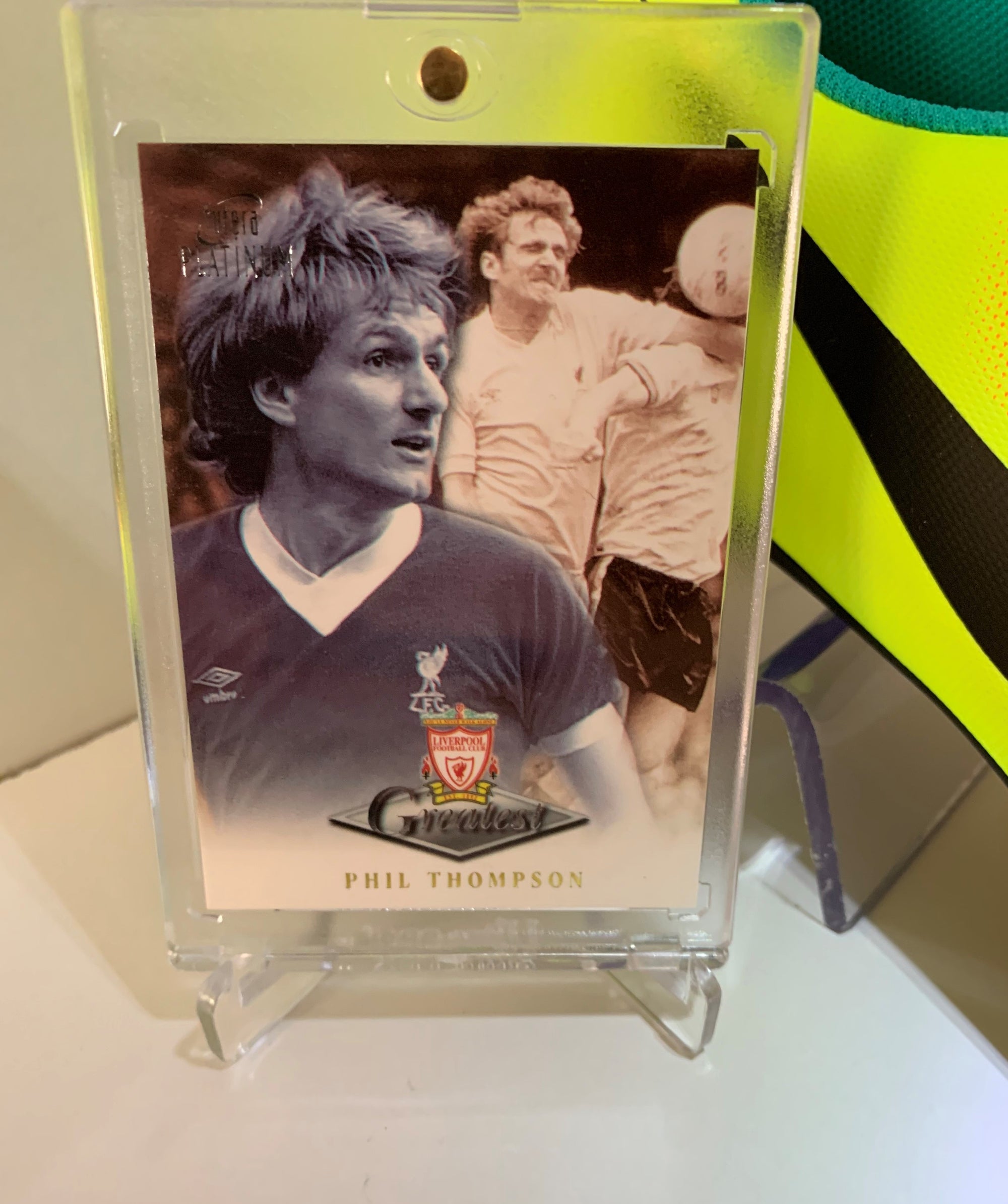 PHIL THOMPSON - SIGNERT SKO MED EKTEHETSBEVIS/COA