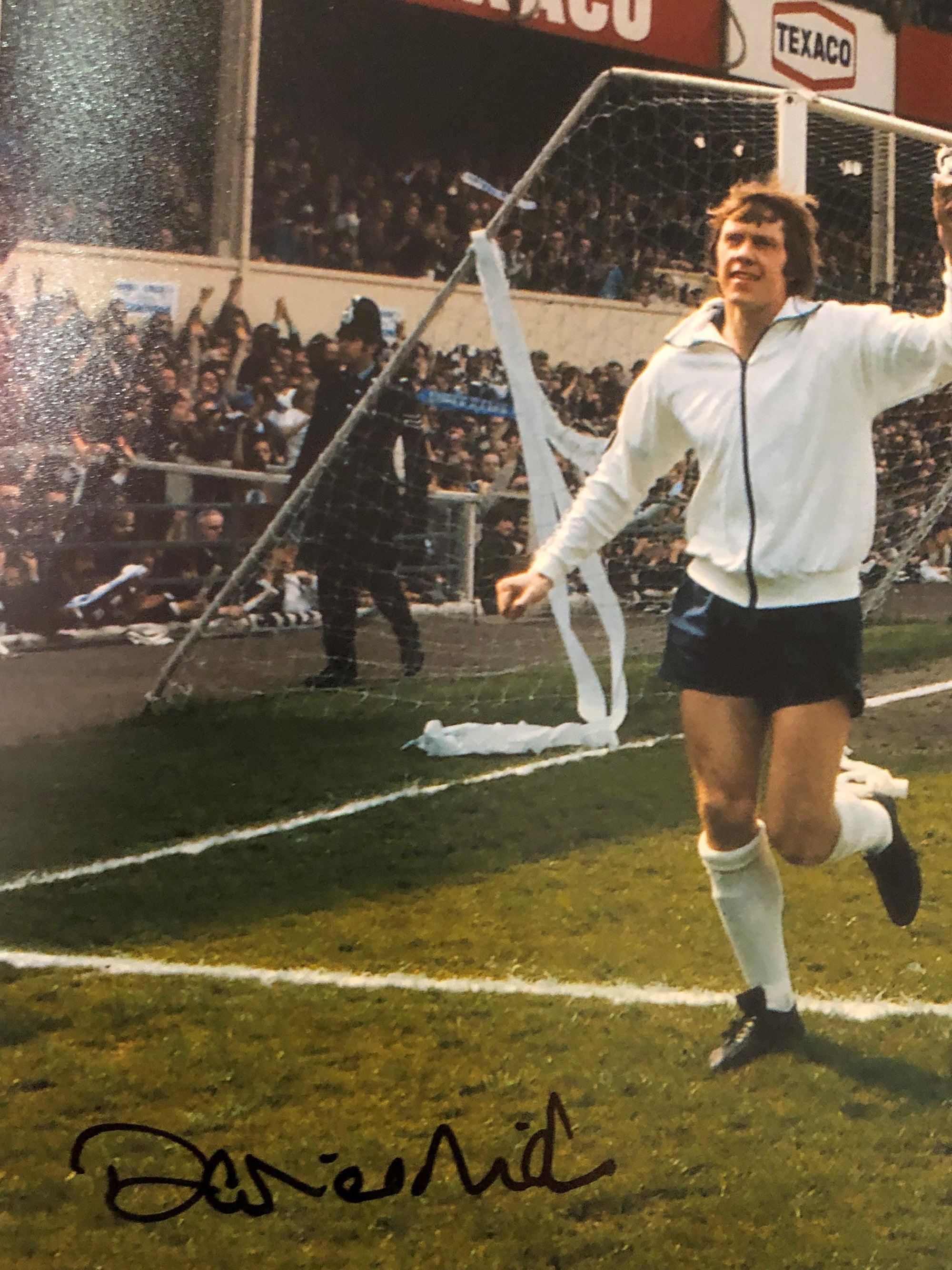 DERBY COUNTY - DAVID NISH & KEVIN HECTOR - DOBBELTSIGNERT BILDE MED EKTEHETSBEVIS/COA