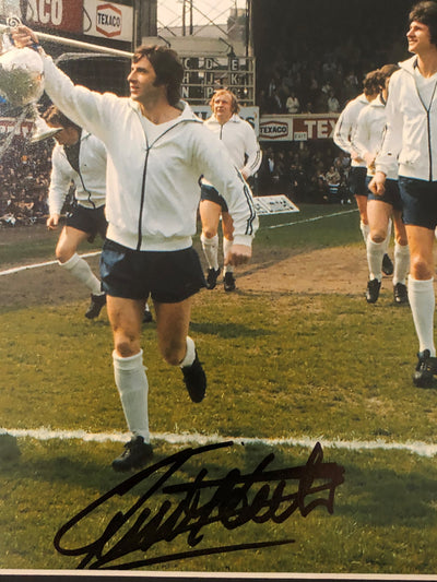 DERBY COUNTY - DAVID NISH & KEVIN HECTOR - DOBBELTSIGNERT BILDE MED EKTEHETSBEVIS/COA