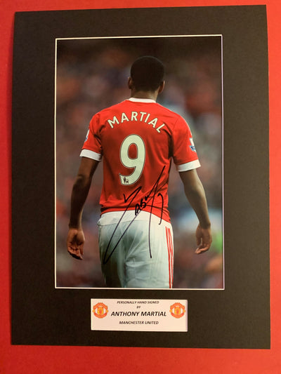 ANTHONY MARTIAL - SIGNERT BILDE MED EKTEHETSGARANTI/COA