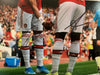 ARSENAL - PIERRE-EMERICK AUBAMEYANG & ALEXANDRE LACAZETTE - DOBBELTSIGNERT BILDE MED EKTEHETSBEVIS/COA