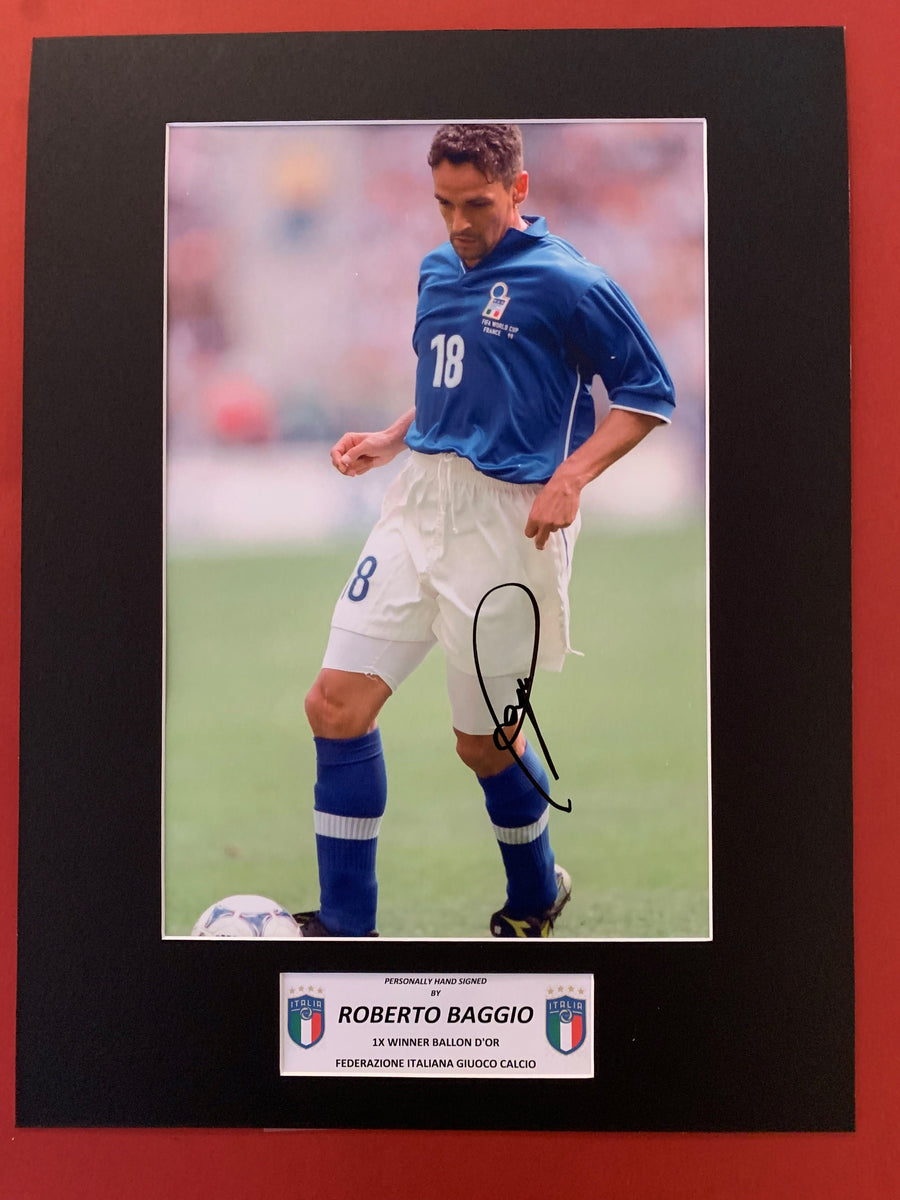 ROBERTO BAGGIO - SIGNERT BILDE MED EKTEHETSBEVIS/COA