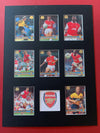 ARSENAL FOTBALLKORTMONTASJE MED 8 KORT FRA MERLIN PREMIER GOLD 1998