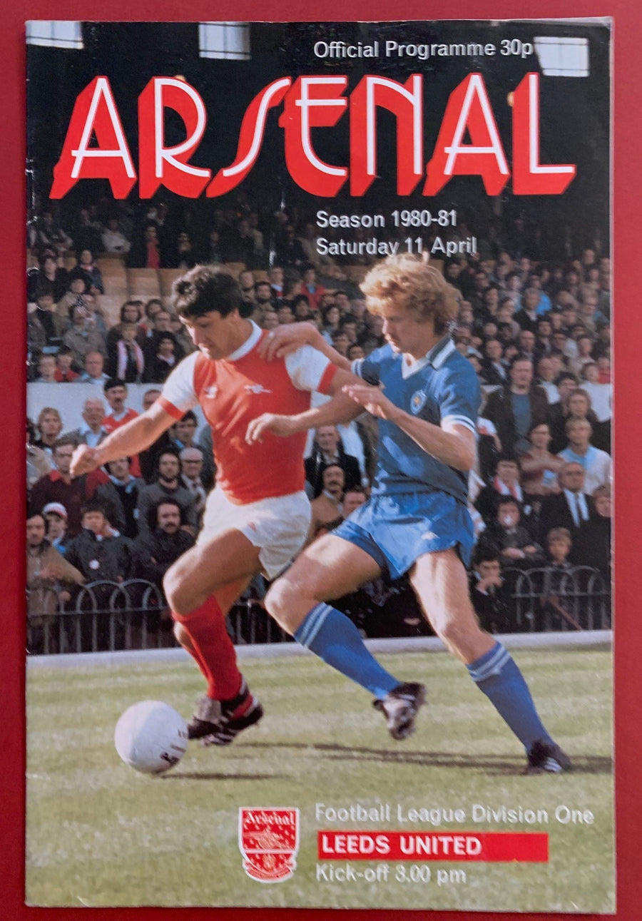 1981-11.4 - ARSENAL VS LEEDS UNITED