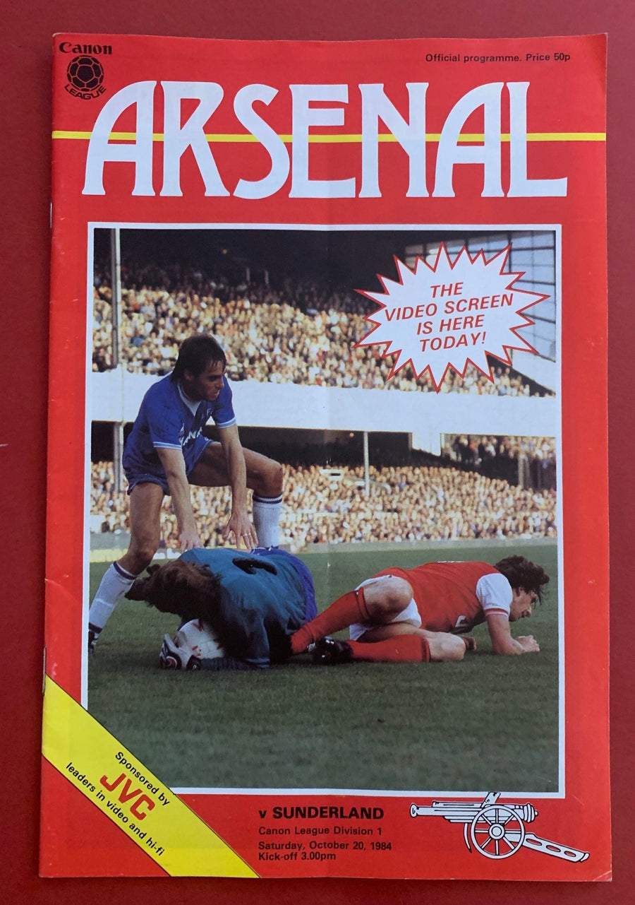 1984-10.20 - ARSENAL VS SUNDERLAND