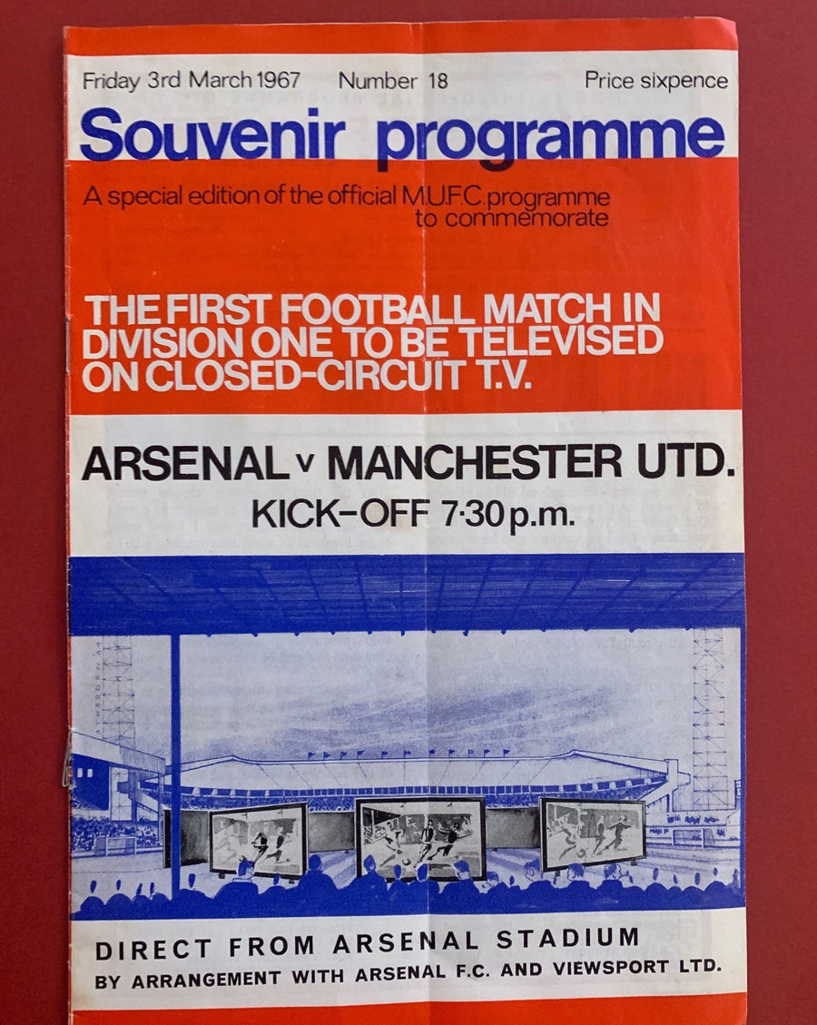 1967-3.3 - MANCHESTER UNITED VS ARSENAL - SOUVENIR PROGRAMME