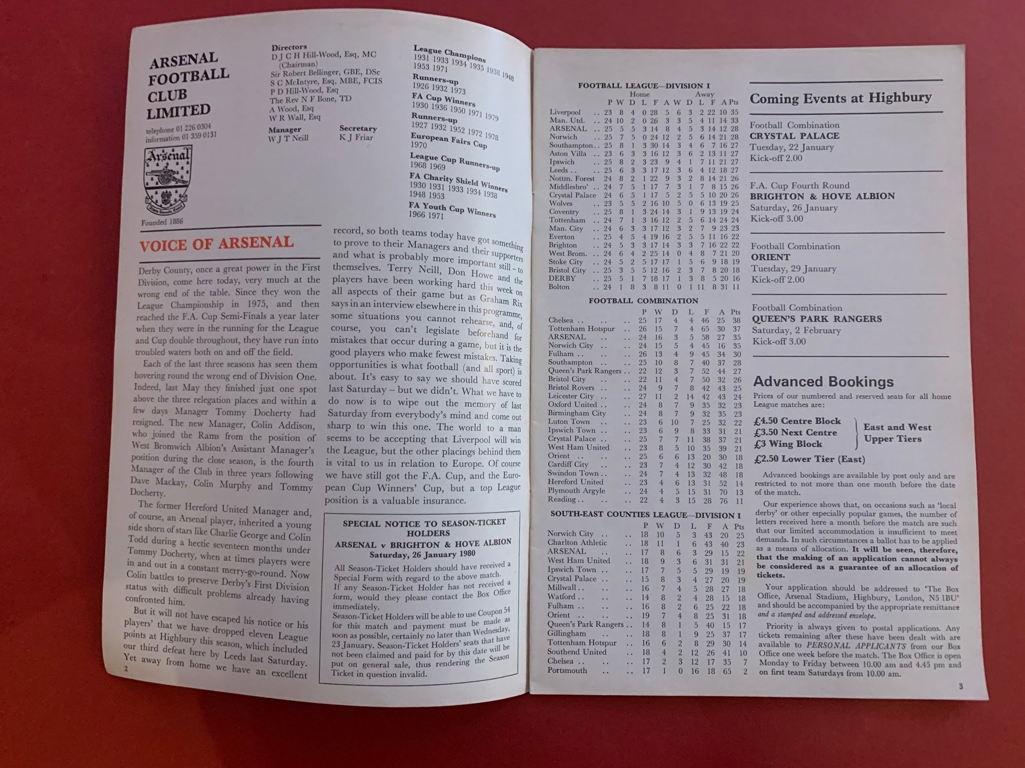 1980-19.1 - ARSENAL VS DERBY COUNTY
