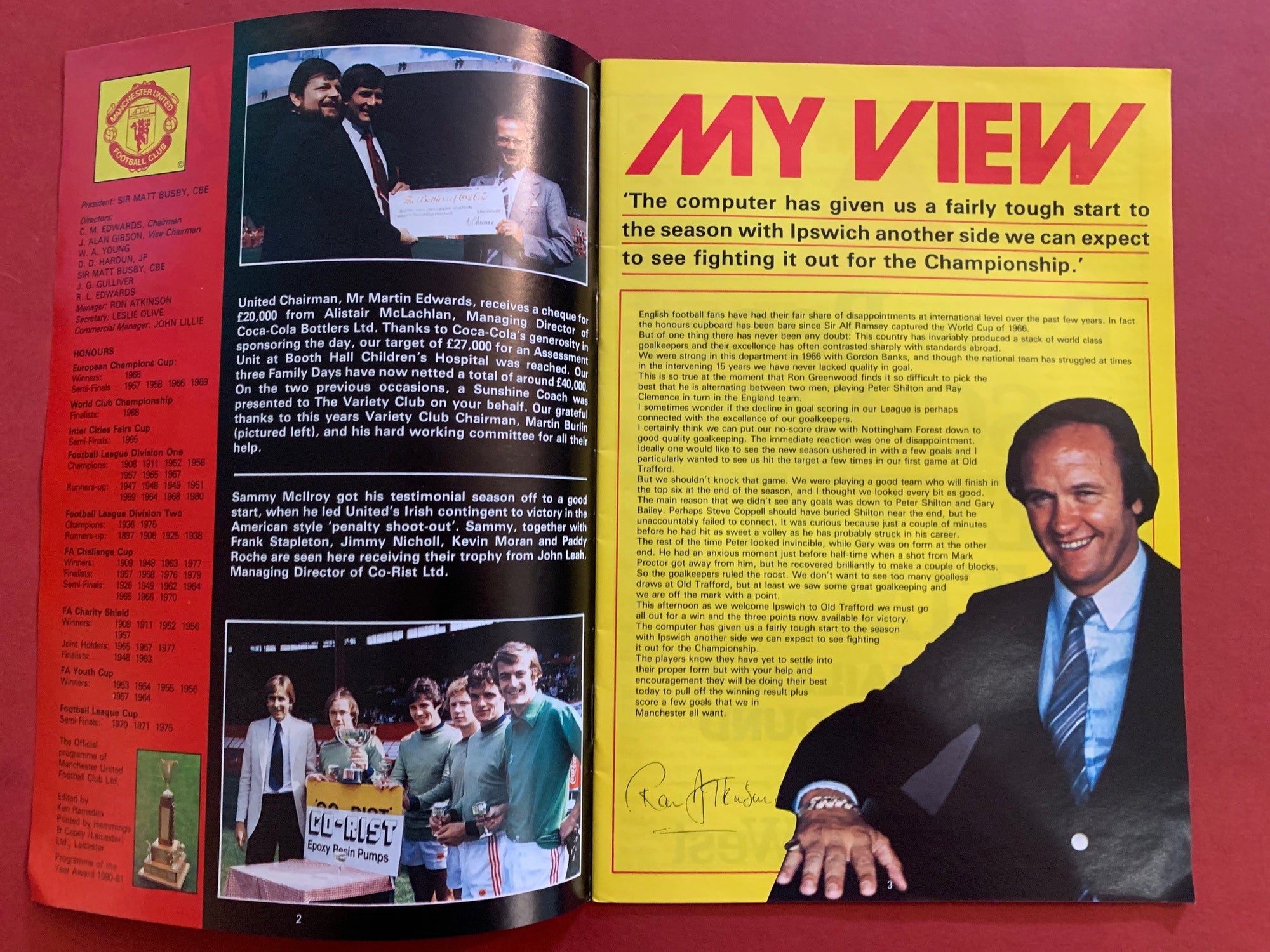 1981-5.9 - MANCHESTER UNITED VS IPSWICH TOWN