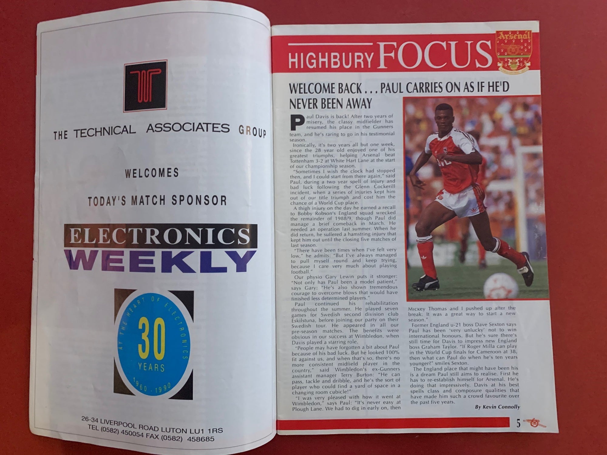 1990-1.9 - ARSENAL VS TOTTENHAM HOTSPUR