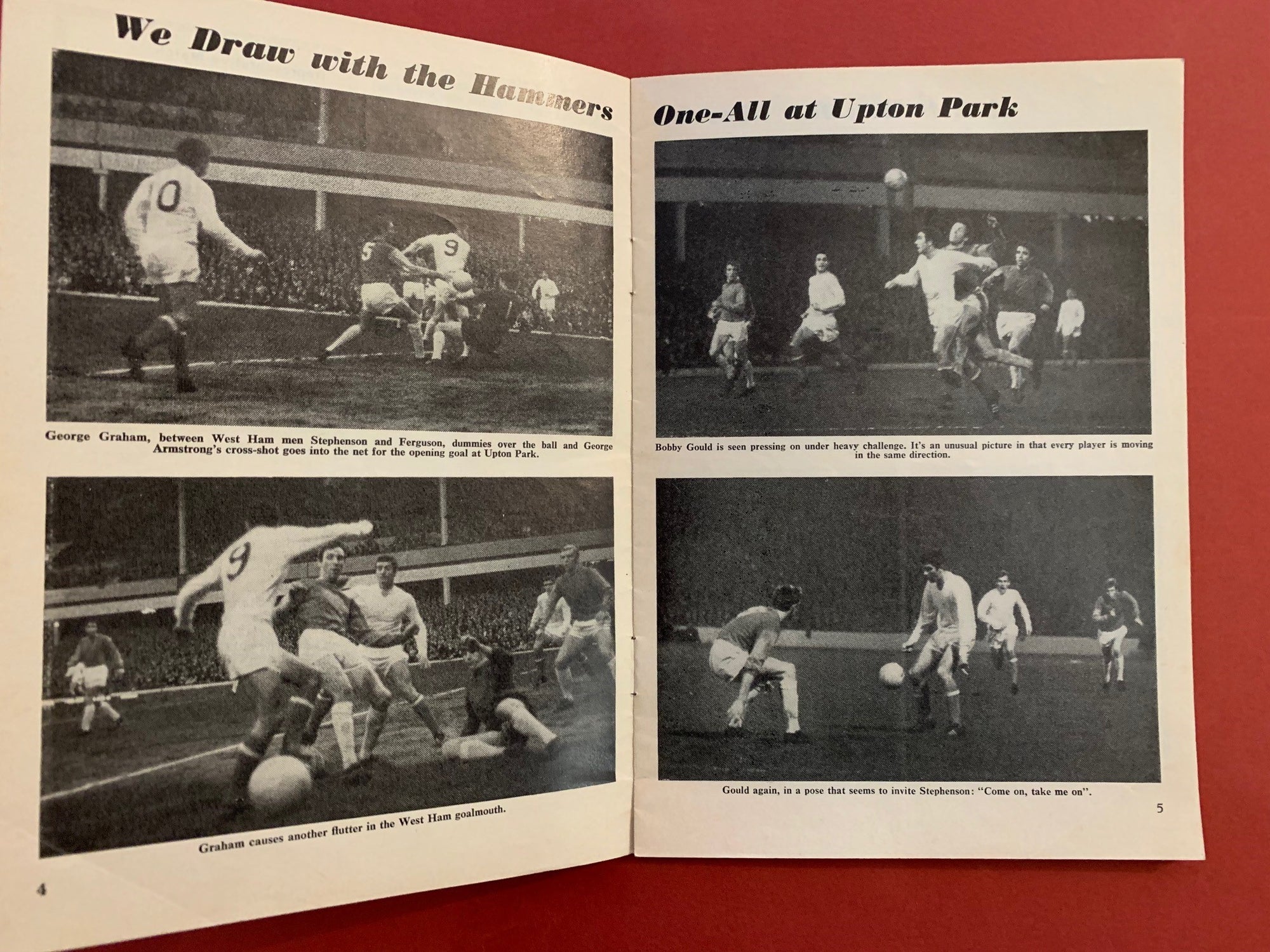 1968-15.4 - ARSENAL VS SOUTHAMPTON