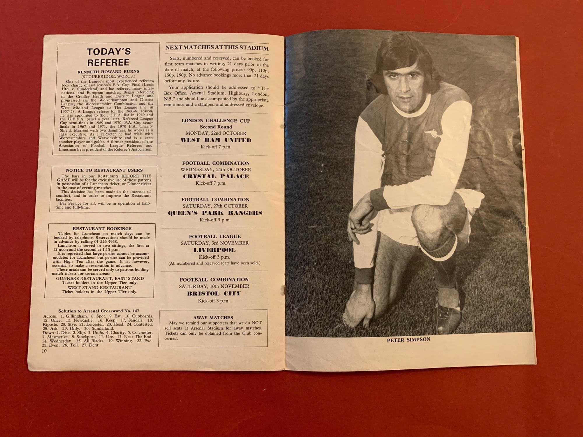 1973-20.10 - ARSENAL VS IPSWICH TOWN