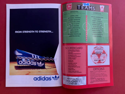 1987-15.8 - ARSENAL VS LIVERPOOL