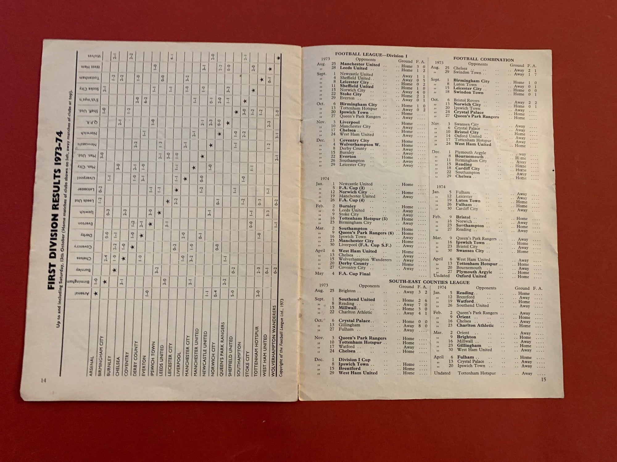 1973-20.10 - ARSENAL VS IPSWICH TOWN