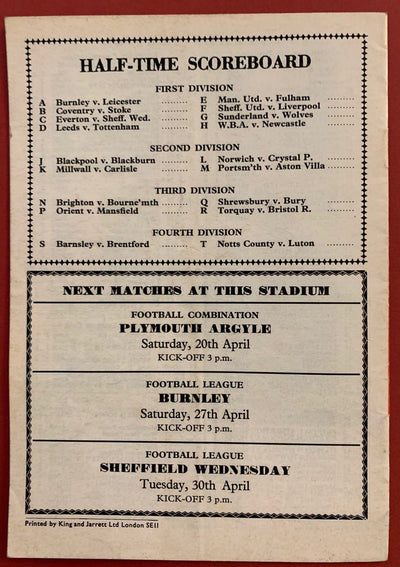 1968-15.4 - ARSENAL VS SOUTHAMPTON