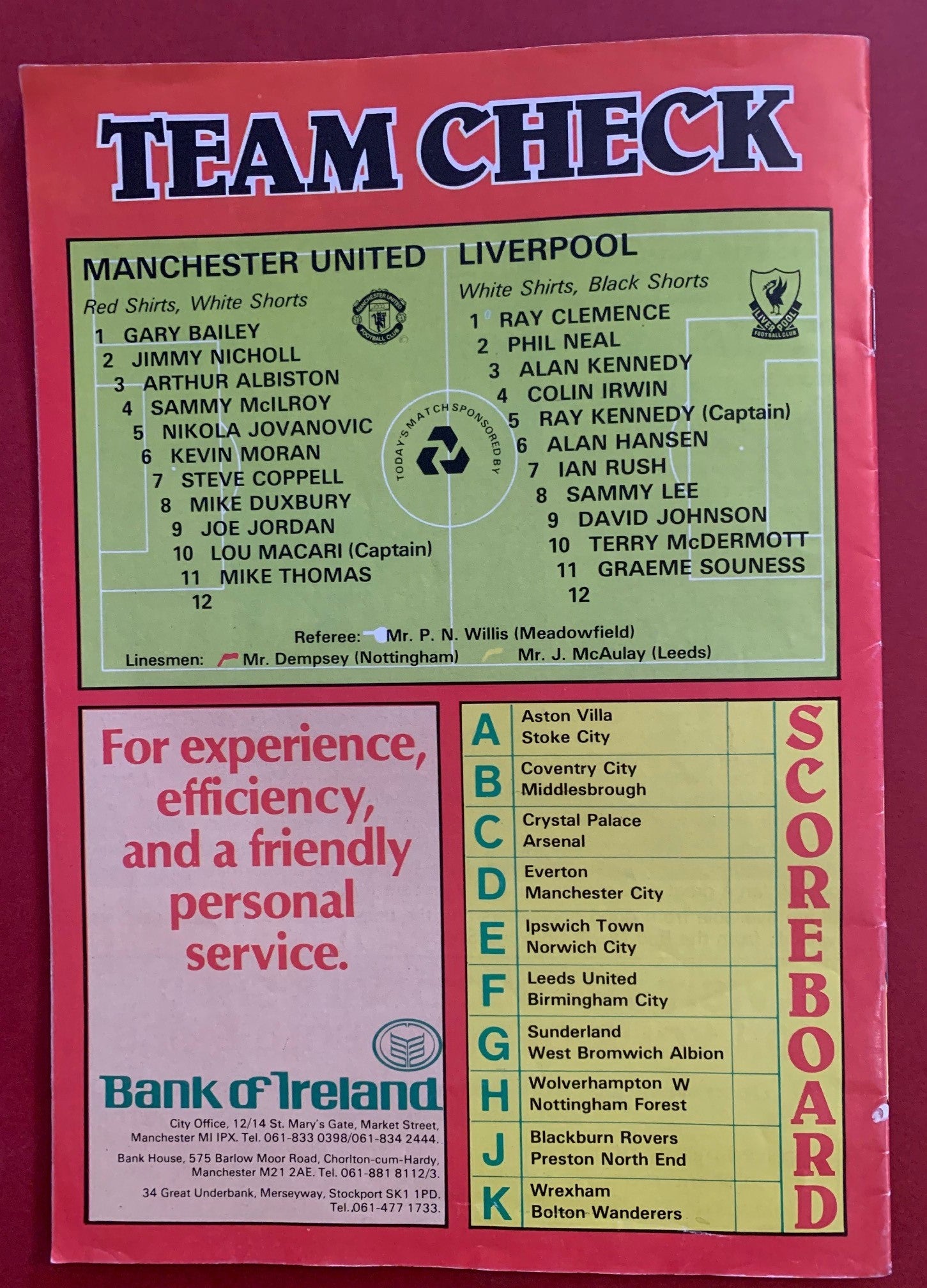 1980-26.12 - MANCHESTER UNITED VS LIVERPOOL
