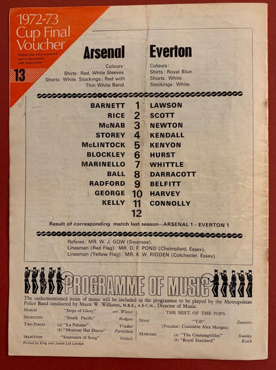 1972-18.11 - ARSENAL VS EVERTON