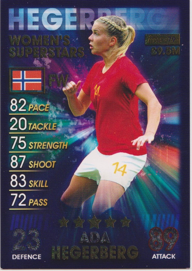 079. ADA HEGERBERG - NORWAY - WOMEN`S SUPERSTARS