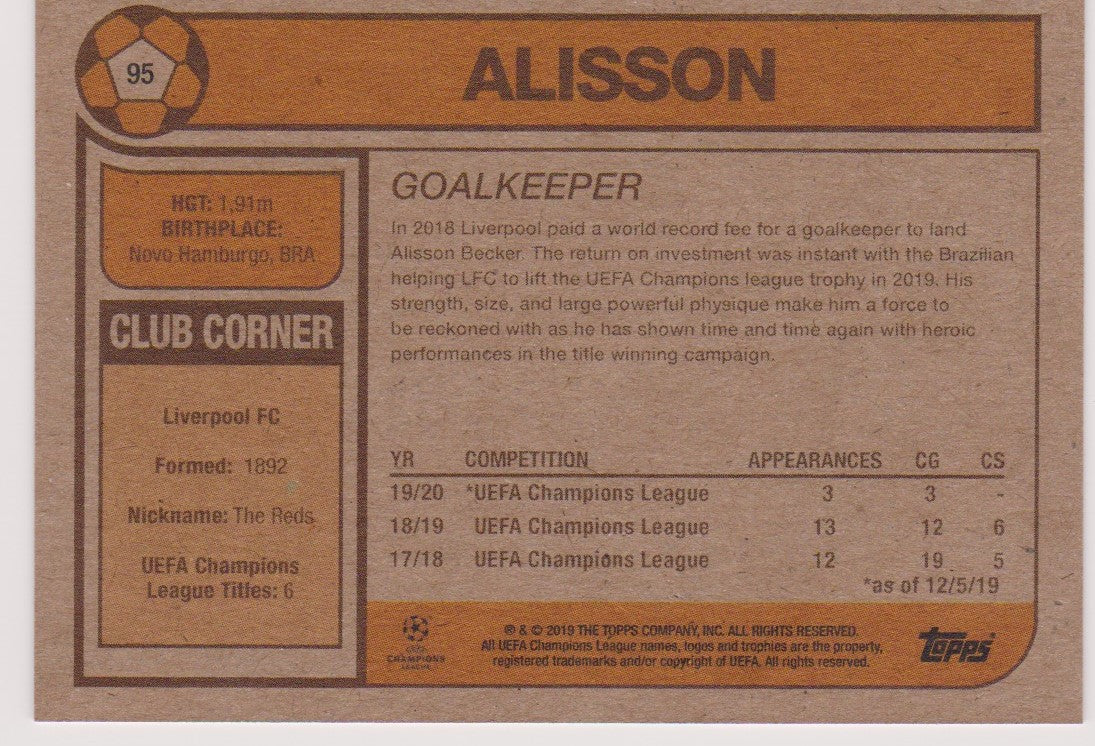 095. ALISSON - LIVERPOOL - PR.207
