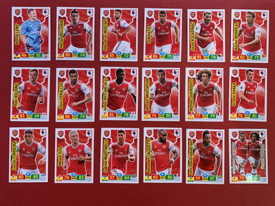 000. ARSENAL - KOMPLETT SETT PANINI PREMIER LEAGUE ADRENALYN 2019/20