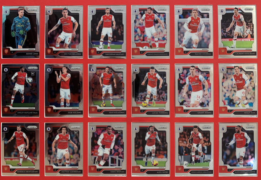 000. ARSENAL - KOMPLETT SETT MED PANINI PRIZM PREMIER LEAGUE 2019/20