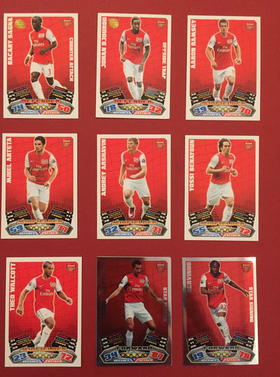 ARSENAL FOTBALLKORT FRA SESONGEN 2011/12