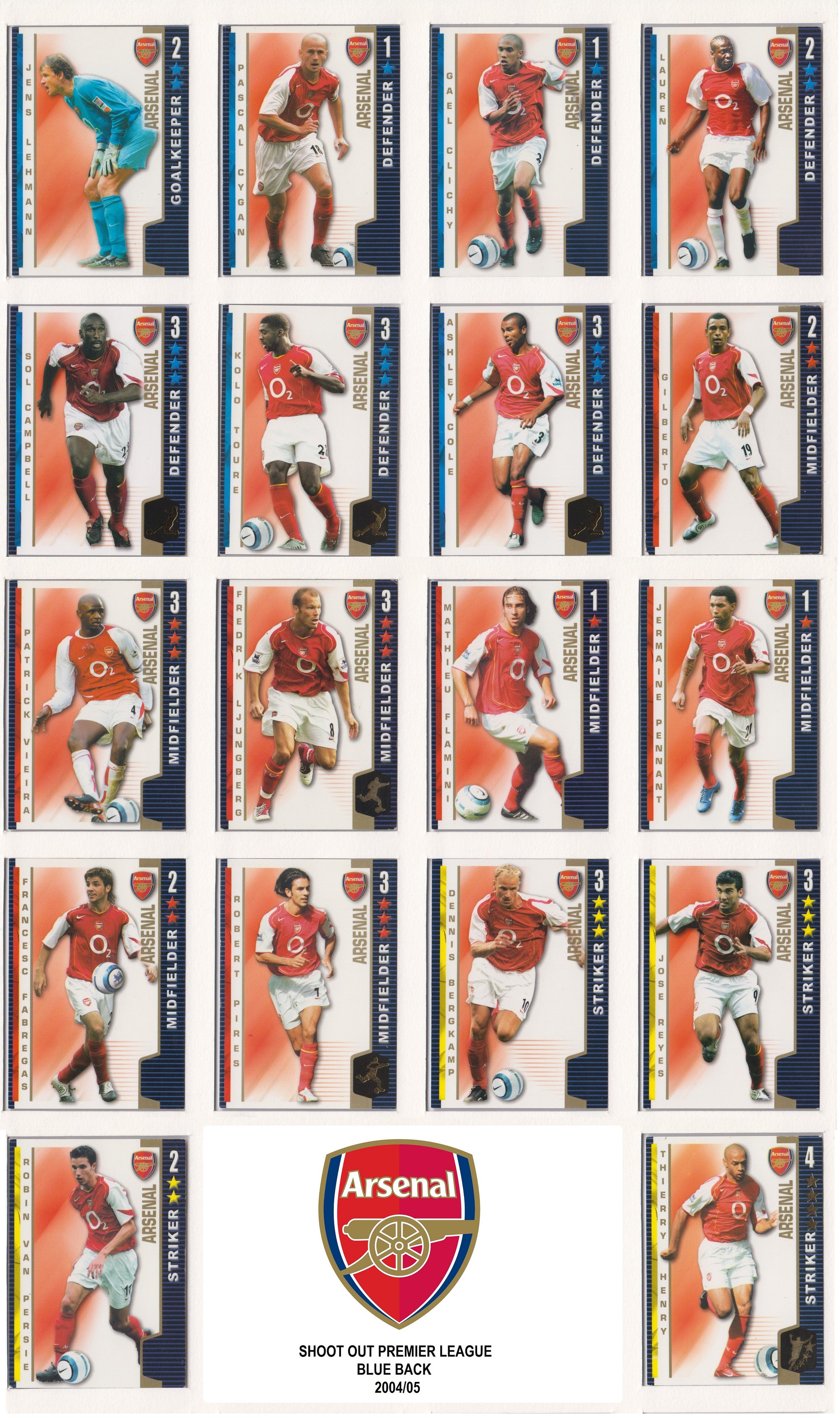 000. ARSENAL - SHOOT OUT PREMIER LEAGUE 2004/05