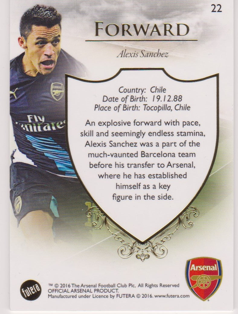 022. ALEXIS SANCHEZ - CLUB BASE - ARSENAL