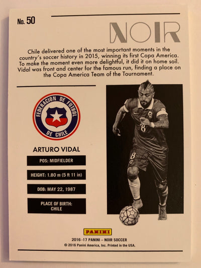 ARTURO VIDAL - CHILE - PANINI NOIR - BLACK&WHITE #75