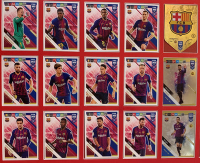 000. FC BARCELONA KOMPLETT SETT MED TEAM MATES + 3 GULLKORT FRA FIFA 2019