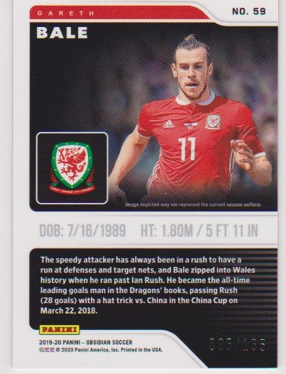 2020 - 059. GARETH BALE WALES - BASE #165