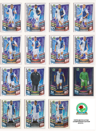 000. BLACKBURN ROVERS - TOPPS MATCH ATTAX CHAMPIONSHIP EDITION 2012/13
