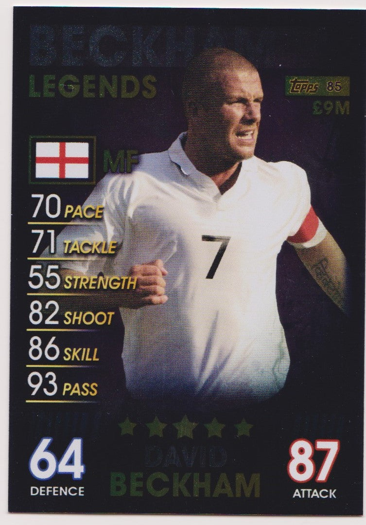 085. DAVID BECKHAM - ENGLAND - LEGENDS