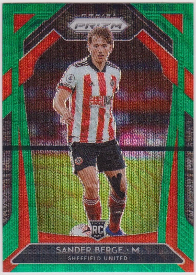 026. SANDER BERGE - SHEFFIELD UNITED - GREEN WAVE PRIZM - ROOKIE
