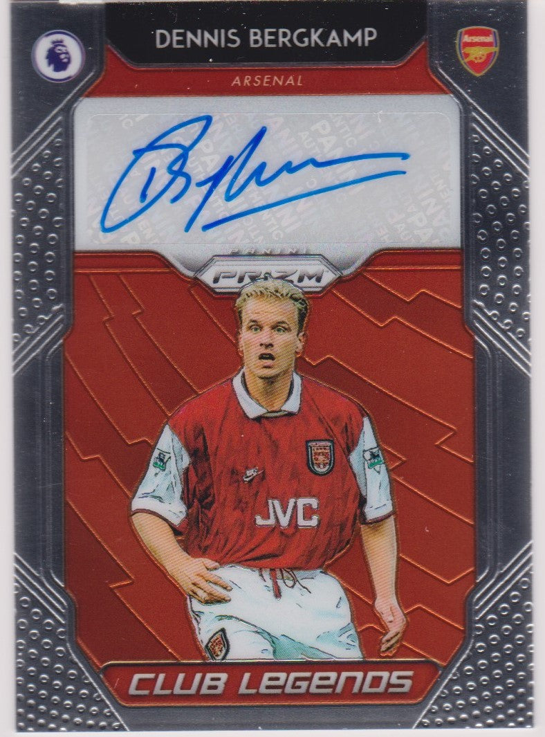 CL-DB. DENNIS BERGKAMP - ARSENAL - CLUB LEGENDS SIGNATURES - PANINI PRIZM PREMIER LEAGUE